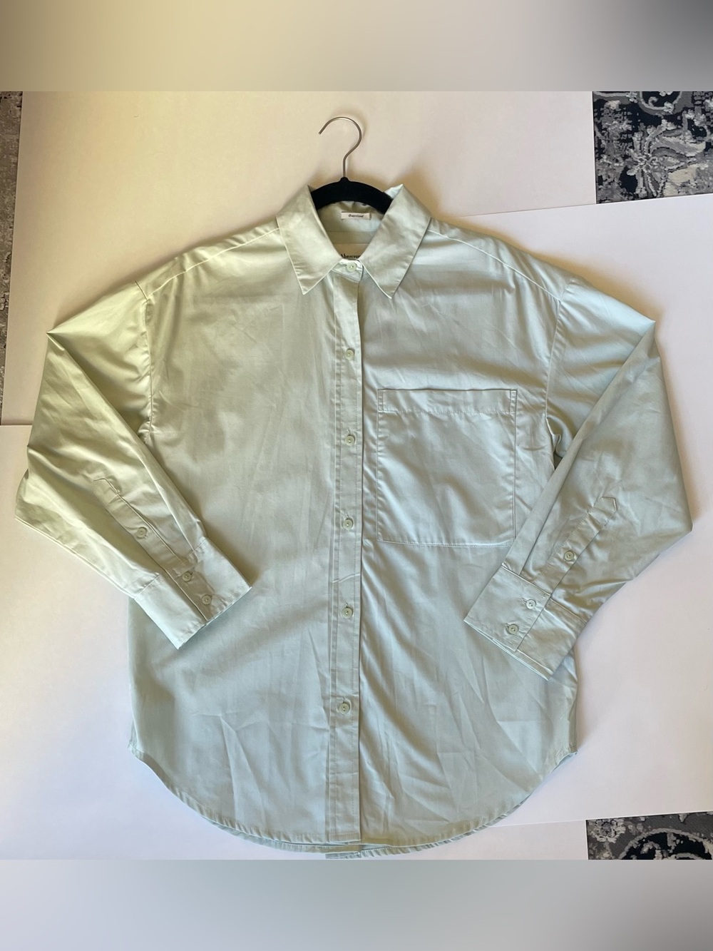 Abercrombie & Fitch Pale Mint Green Button-Down Shirt